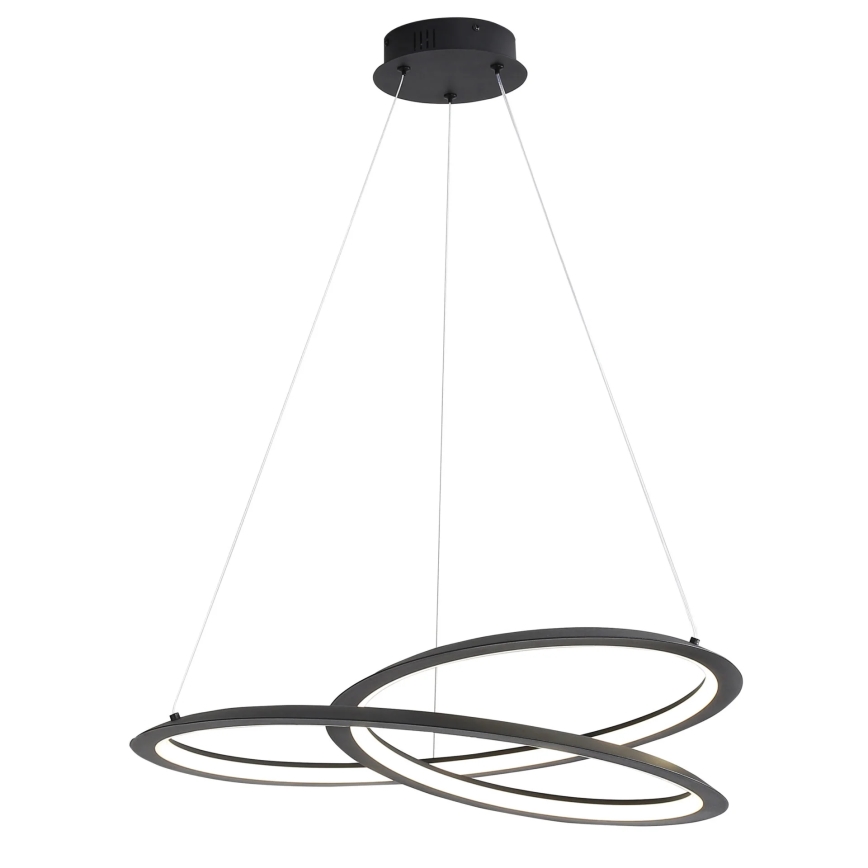 LED Żyrandol na lince TANGO LED/44W/230V 4000K śr. 60 cm czarny