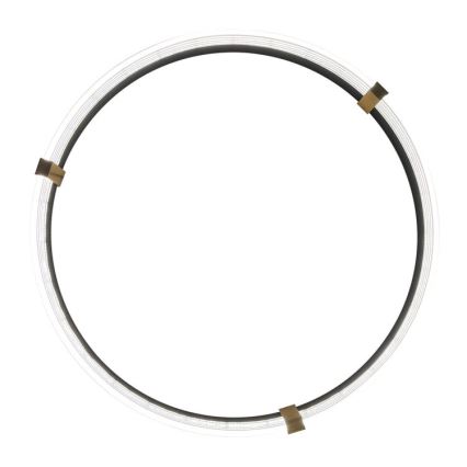 LED żyrandol na lince TRIANGLE LED/40W/230V 3000/4000/6000K śr. 60 cm czarny