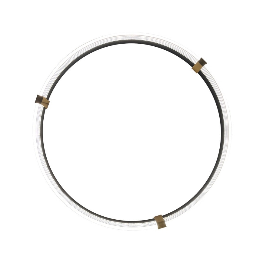 LED żyrandol na lince TRIANGLE LED/40W/230V 3000/4000/6000K śr. 60 cm czarny