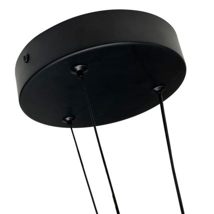 LED żyrandol na lince TRIANGLE LED/40W/230V 3000/4000/6000K śr. 60 cm czarny