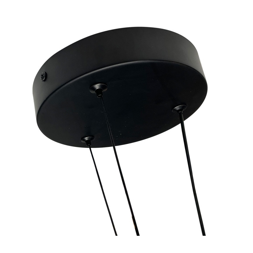 LED żyrandol na lince TRIANGLE LED/40W/230V 3000/4000/6000K śr. 60 cm czarny