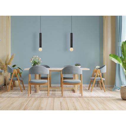 LED Żyrandol na lince TUBA 1xGU10/20W/230V czarny