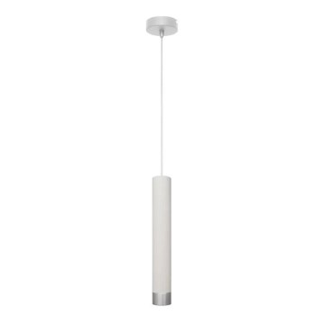 LED Żyrandol na lince TUBA 1xGU10/4,8W/230V biały/matowy chrom