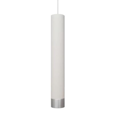 LED Żyrandol na lince TUBA 1xGU10/4,8W/230V biały/matowy chrom