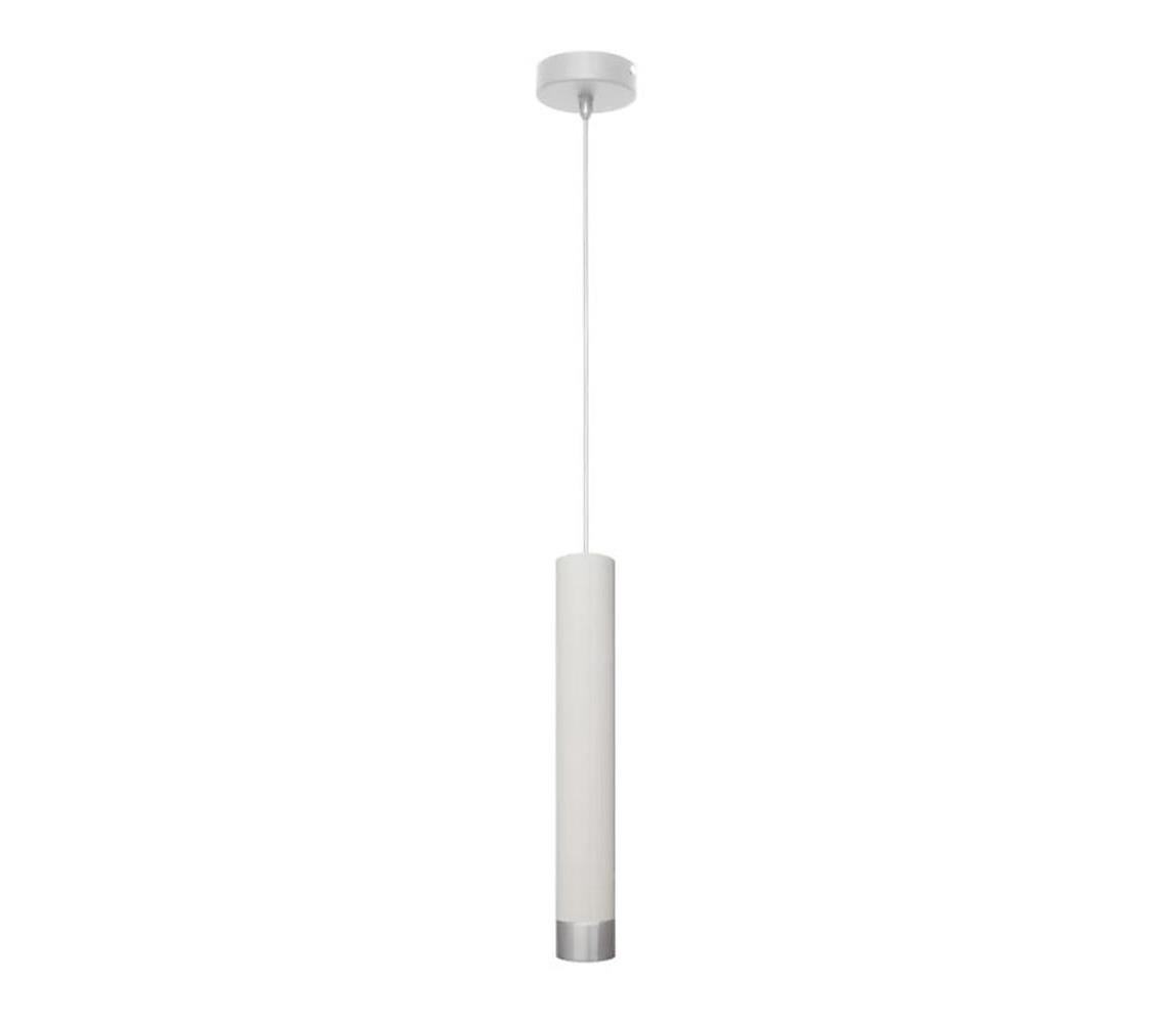 LED Żyrandol na lince TUBA 1xGU10/4,8W/230V biały/matowy chrom