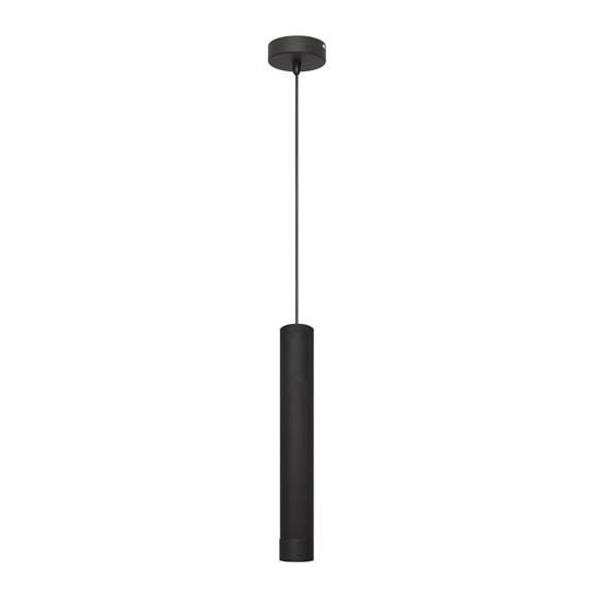 LED Żyrandol na lince TUBA 1xGU10/4,8W/230V czarny