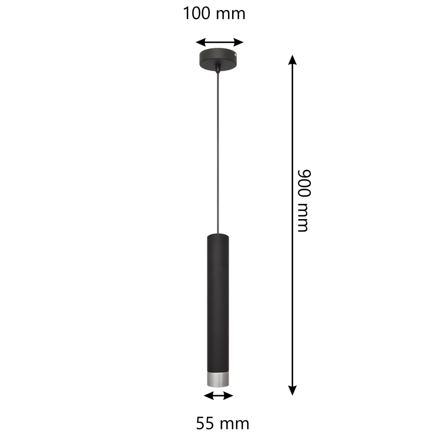 LED Żyrandol na lince TUBA 1xGU10/4,8W/230V