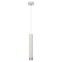 LED Żyrandol na lince TUBA 1xGU10/6,5W/230V biały/matowy chrom