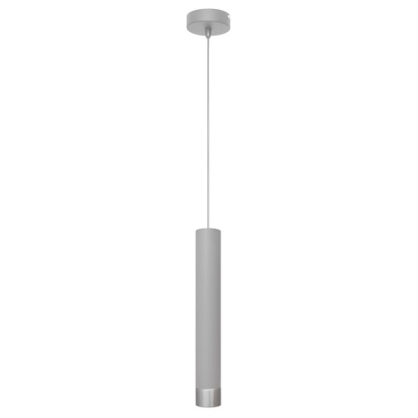LED Żyrandol na lince TUBA 1xGU10/6,5W/230V szary/matowy chrom