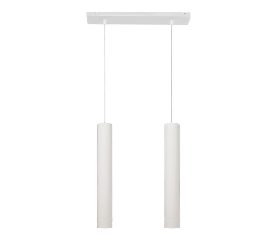 LED Żyrandol na lince TUBA 2xGU10/4,8W/230V białe