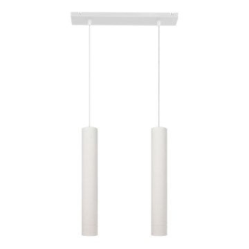 LED Żyrandol na lince TUBA 2xGU10/4,8W/230V białe