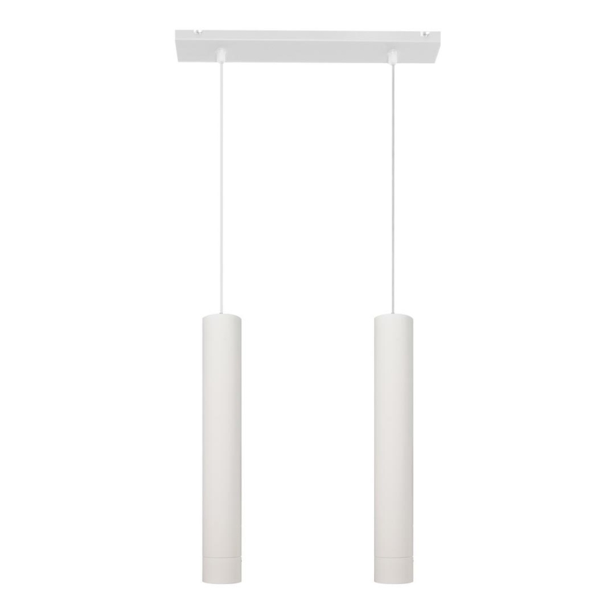 LED Żyrandol na lince TUBA 2xGU10/4,8W/230V białe