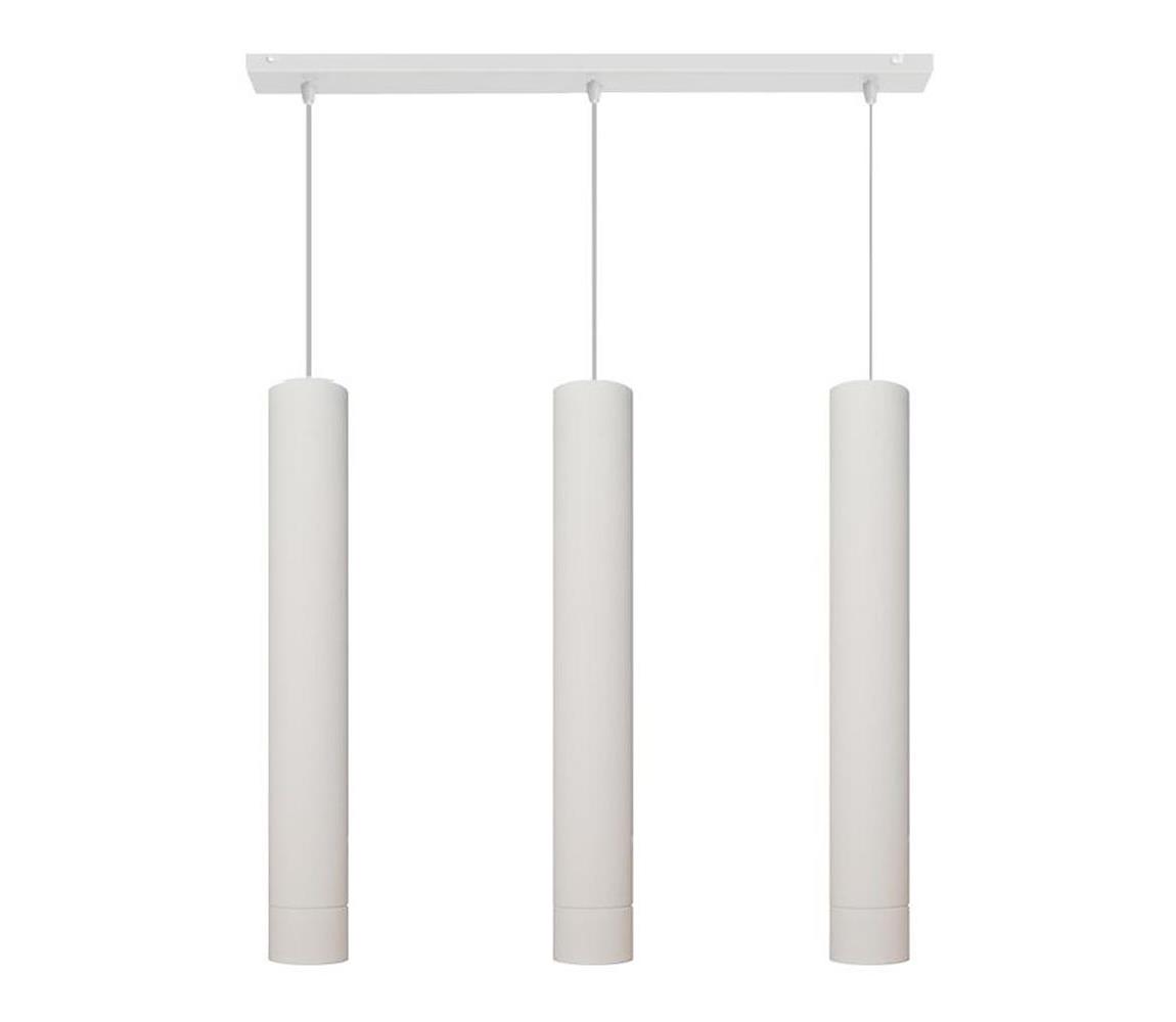 LED Żyrandol na lince TUBA 3xGU10/4,8W/230V białe