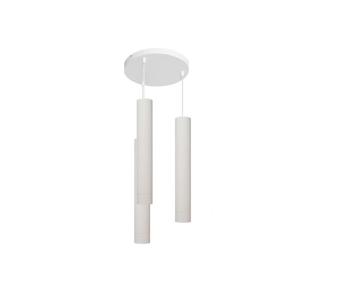 LED Żyrandol na lince TUBA 3xGU10/4,8W/230V biały