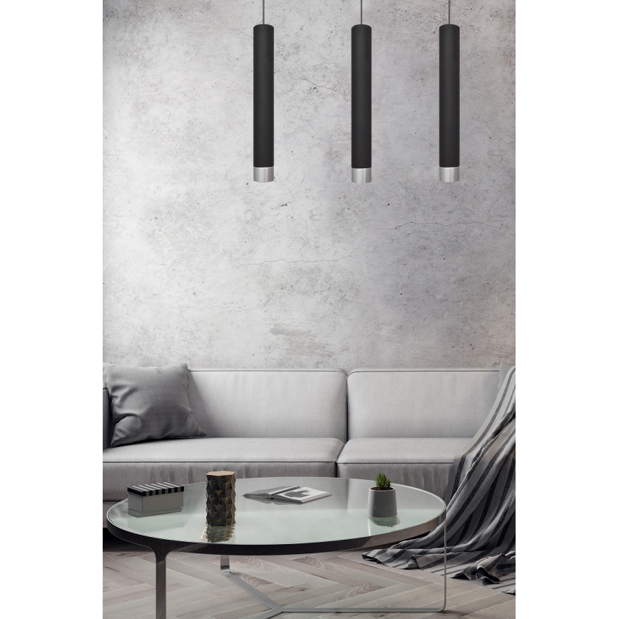 LED Żyrandol na lince TUBA 3xGU10/4,8W/230V