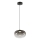 LED Żyrandol na lince VASO LED/4W/230V śr. 18 cm czarny/dymny