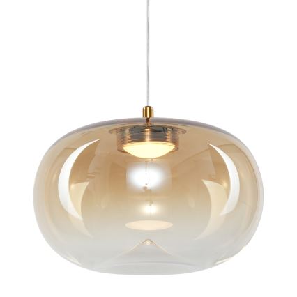 LED Żyrandol na lince VASO LED/4W/230V śr. 18 cm złoty/dymny
