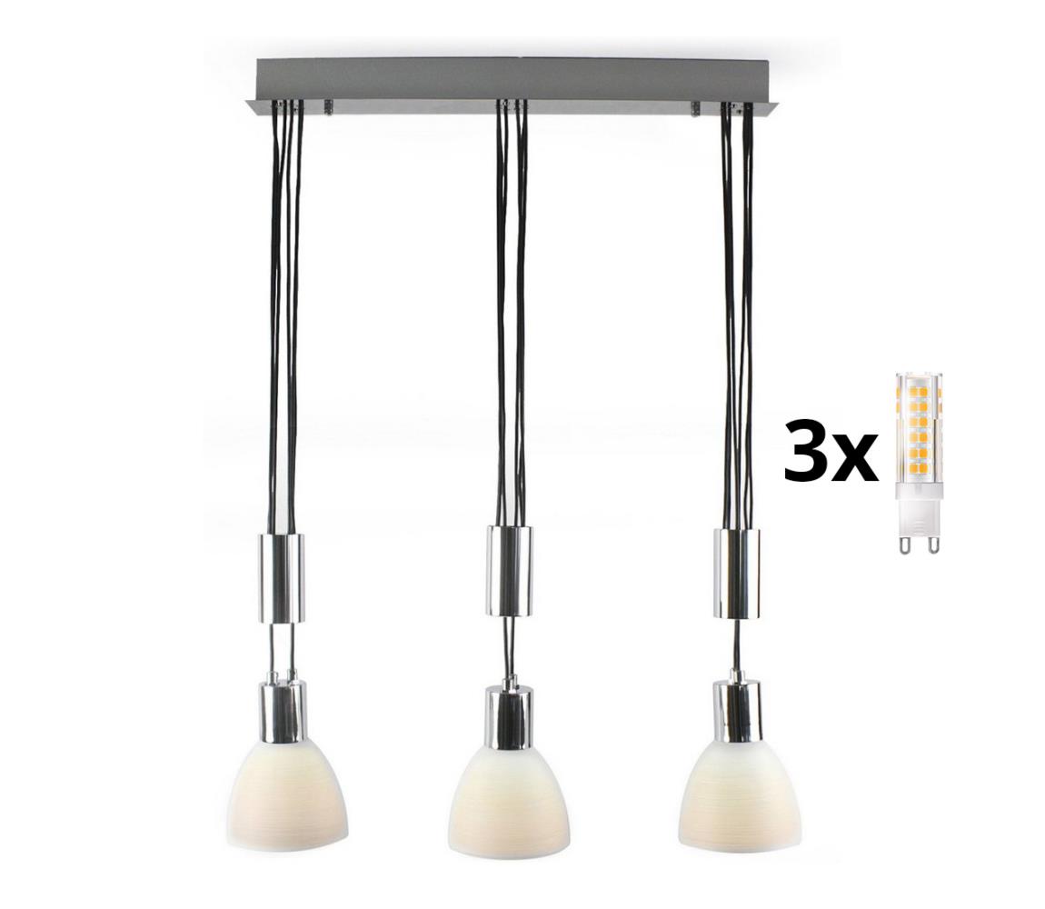 LED Żyrandol na lince WENDY 3xG9/33W/230V