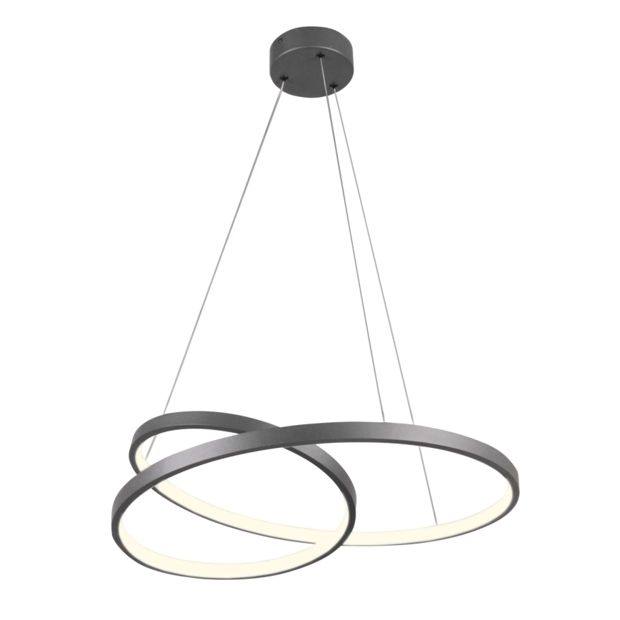 LED Żyrandol na lince ZEFIRA LED/40W/230V 4000K śr. 50 cm antracyt