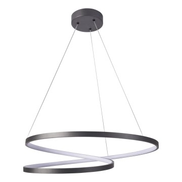 LED Żyrandol na lince ZEFIRA LED/52W/230V 4000K śr. 60 cm antracyt