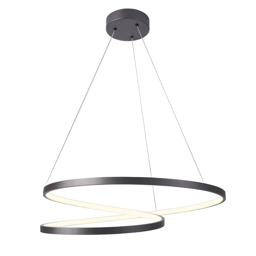 LED Żyrandol na lince ZEFIRA LED/52W/230V 4000K śr. 60 cm antracyt