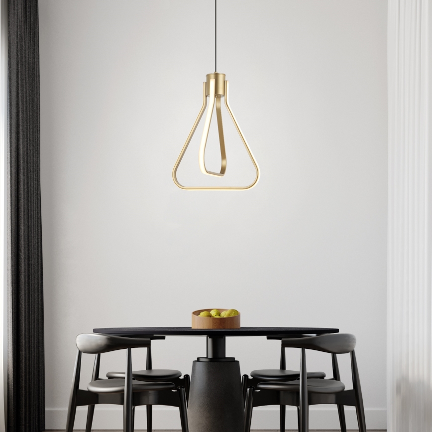 LED Żyrandol na lince ZING LED/19W/230V złoty