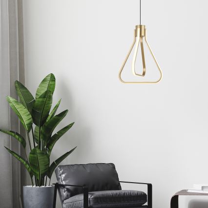 LED Żyrandol na lince ZING LED/19W/230V złoty