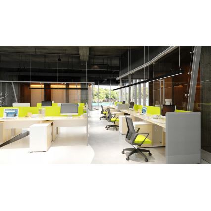 LED Żyrandol na linkach/natynkowy LED/44W/230V 4000K 120 cm czarny