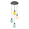 LED żyrandol na linku CACTUS LED/12W/230V 3000K zielony/żółty/biały