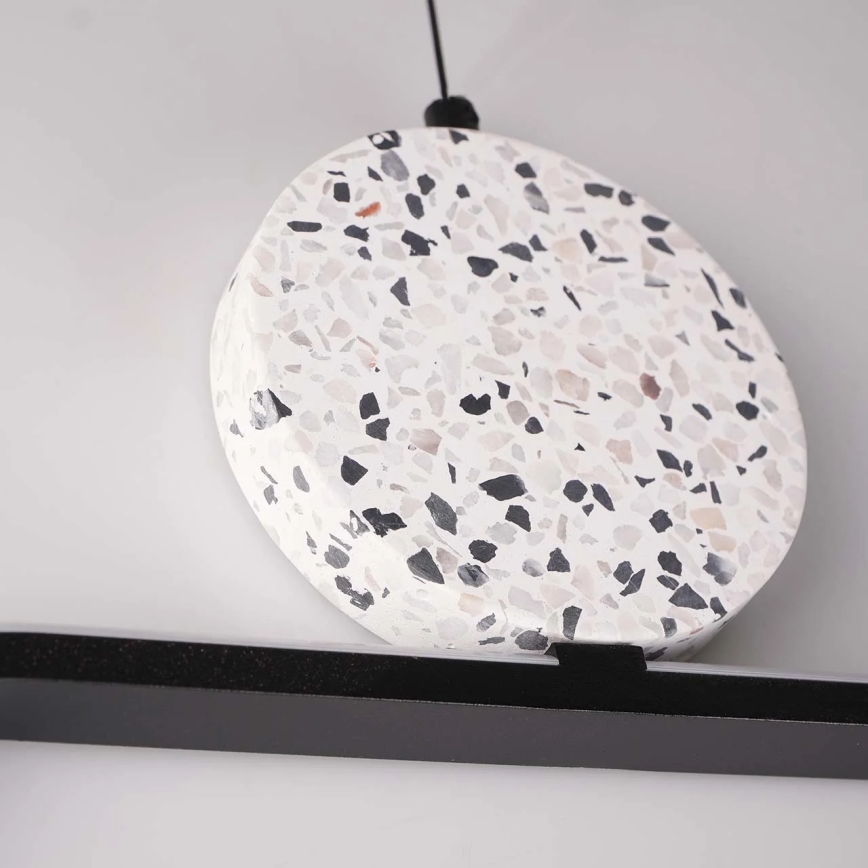 LED żyrandol na linku FLORENTYNA LED/48W/230V 4000K czarny/biały