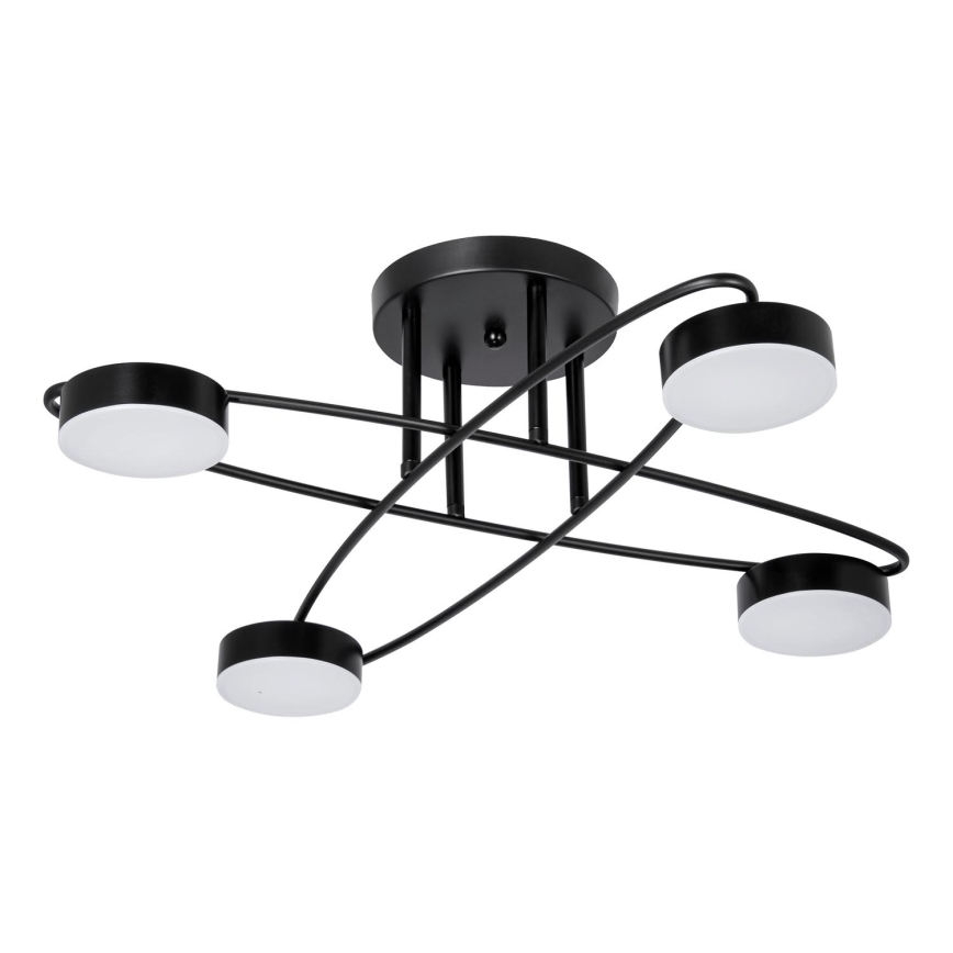LED Żyrandol natynkowy 4xLED/7W/230V czarny
