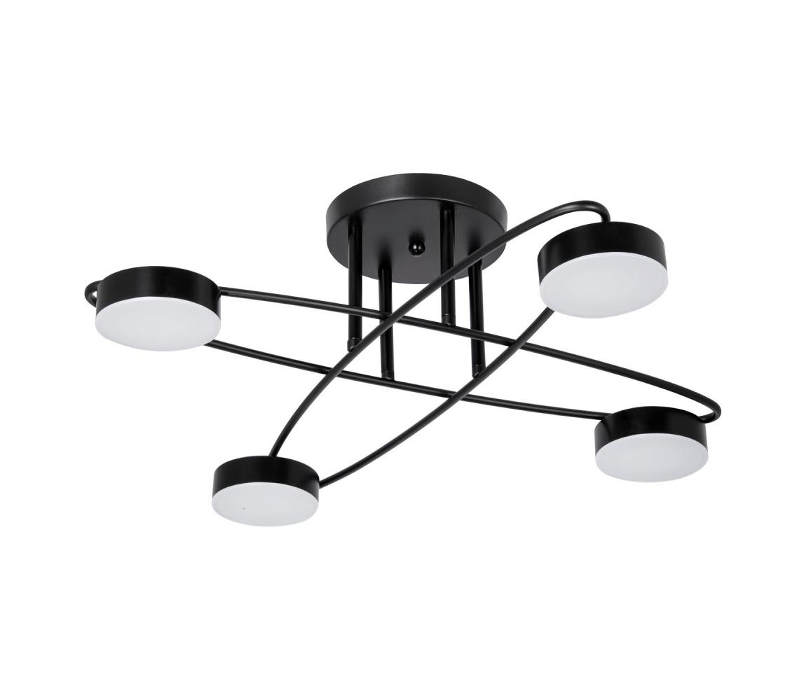 LED Żyrandol natynkowy 4xLED/7W/230V czarny