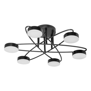 LED Żyrandol natynkowy 6xLED/7W/230V czarny
