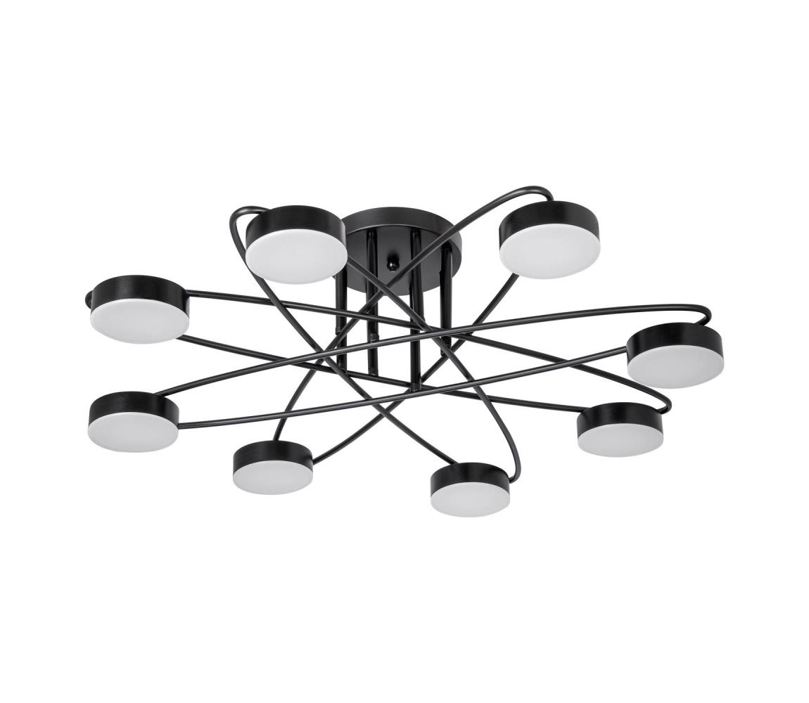 LED Żyrandol natynkowy 8xLED/7W/230V czarny
