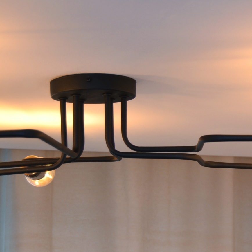 LED Żyrandol natynkowy TUBE 6xE27/15W/230V
