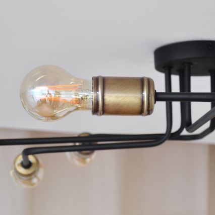 LED Żyrandol natynkowy TUBE 6xE27/15W/230V