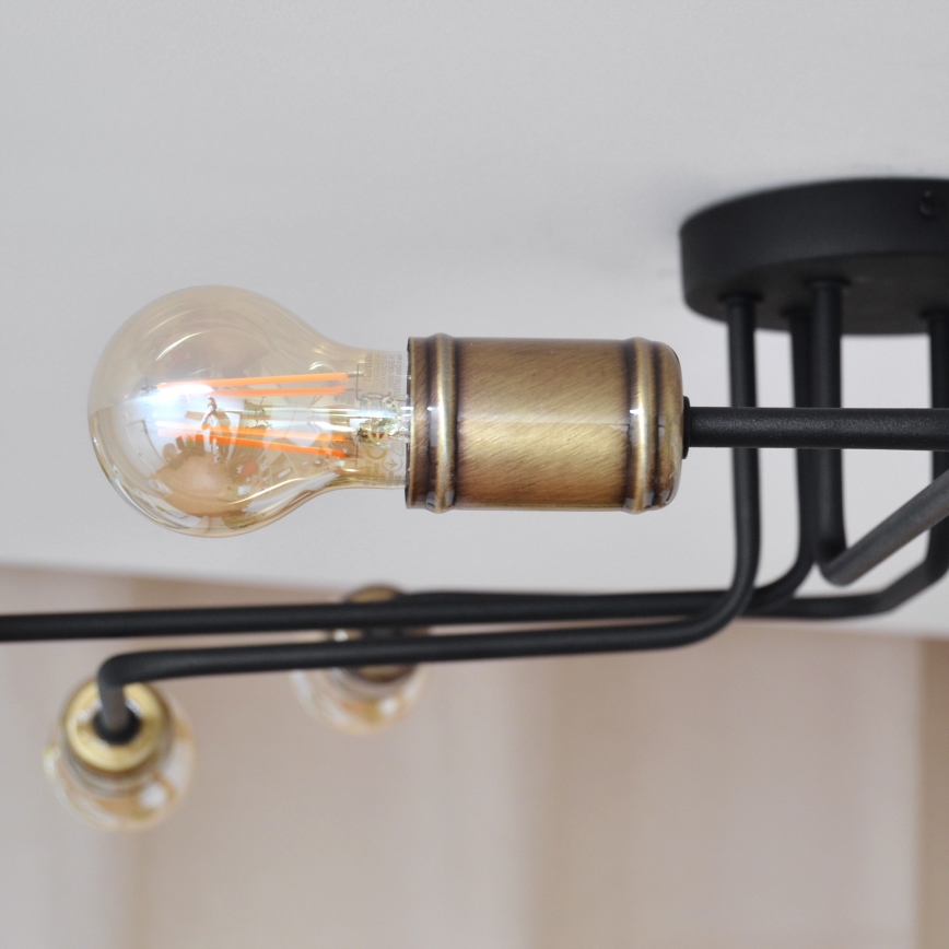 LED Żyrandol natynkowy TUBE 6xE27/15W/230V