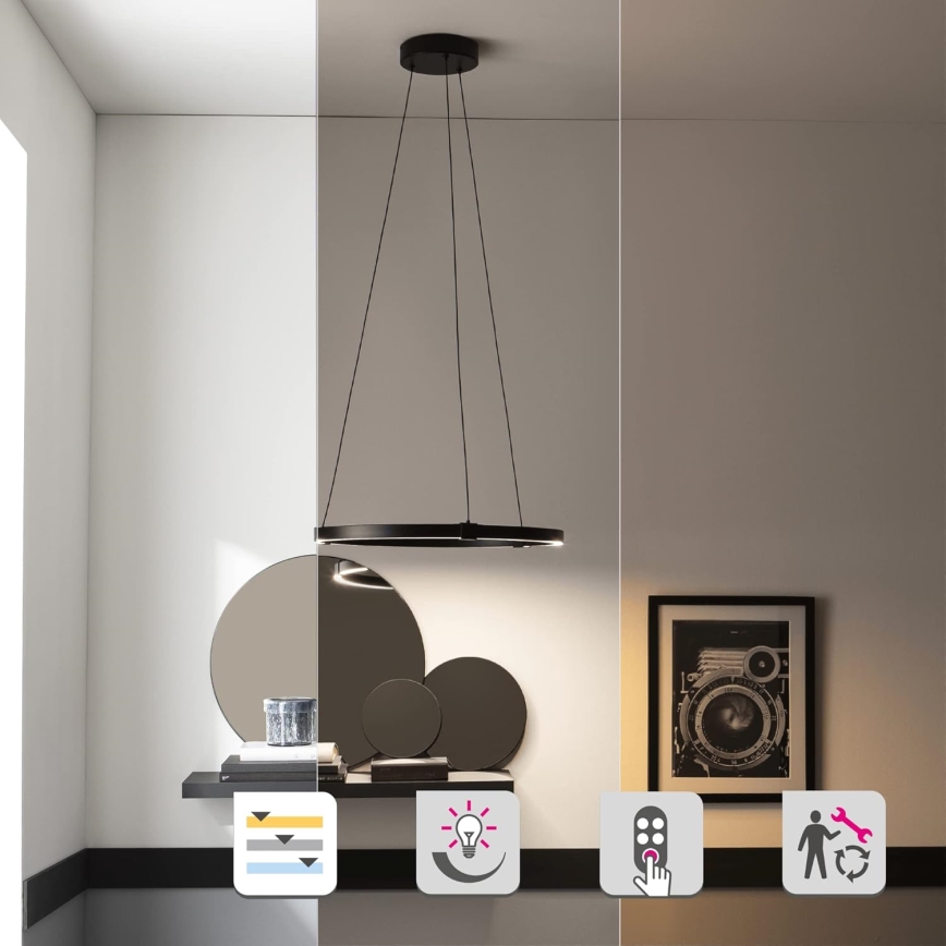 LED Żyrandol ściemnialny na lince CASSINI LED/33W/230V 2700-6500K + zdalne sterowanie