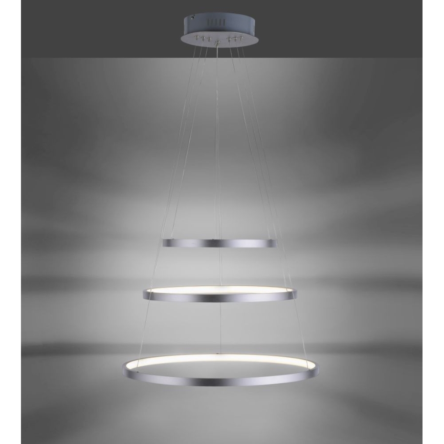 LED Żyrandol ściemnialny na lince CIRCLE 1xLED/15W/230V + LED/20W + LED/25W