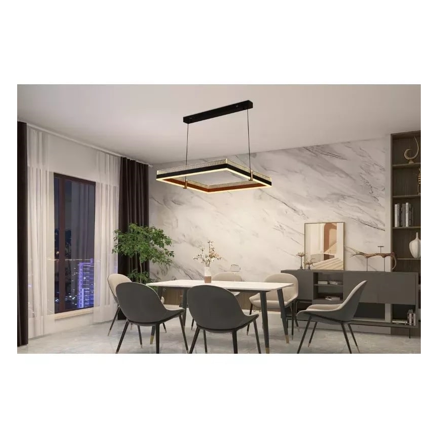 LED Żyrandol ściemnialny na lince LED/100W/230V 3000-6500K + pilot zdalnego sterowania