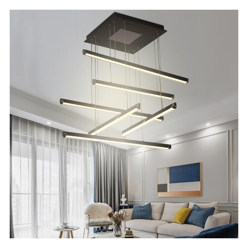 LED Żyrandol ściemnialny na lince LED/100W/230V 3000-6500K + pilot zdalnego sterowania