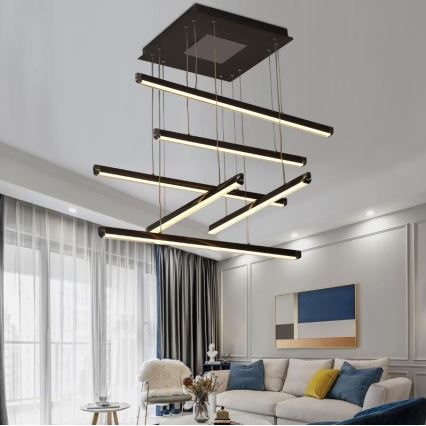 LED Żyrandol ściemnialny na lince LED/100W/230V 3000-6500K + pilot zdalnego sterowania