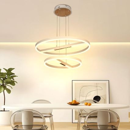 LED Żyrandol ściemnialny na lince LED/100W/230V 3000-6500K + pilot zdalnego sterowania