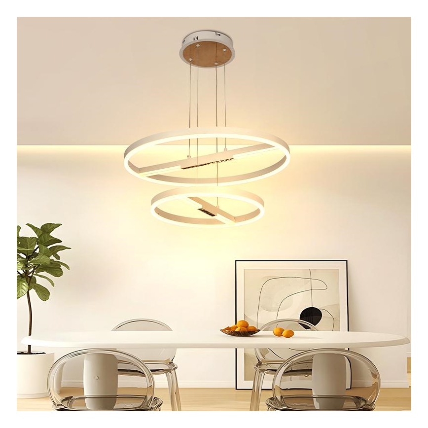 LED Żyrandol ściemnialny na lince LED/100W/230V 3000-6500K + pilot zdalnego sterowania