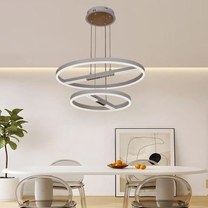 LED Żyrandol ściemnialny na lince LED/100W/230V 3000-6500K + pilot zdalnego sterowania
