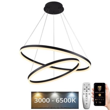 LED Żyrandol ściemnialny na lince LED/100W/230V 3000-6500K śr. 80 cm + zdalne sterowanie