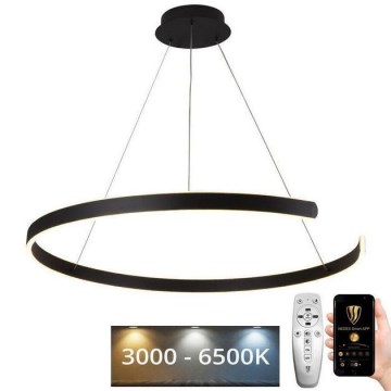 LED Żyrandol ściemnialny na lince LED/100W/230V 3000-6500K śr. 80 cm + zdalne sterowanie