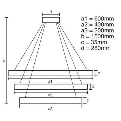 LED Ściemnialny żyrandol kryształowy na lince LED/100W/230V 3000-6500K srebrny + pilot zdalnego sterowania