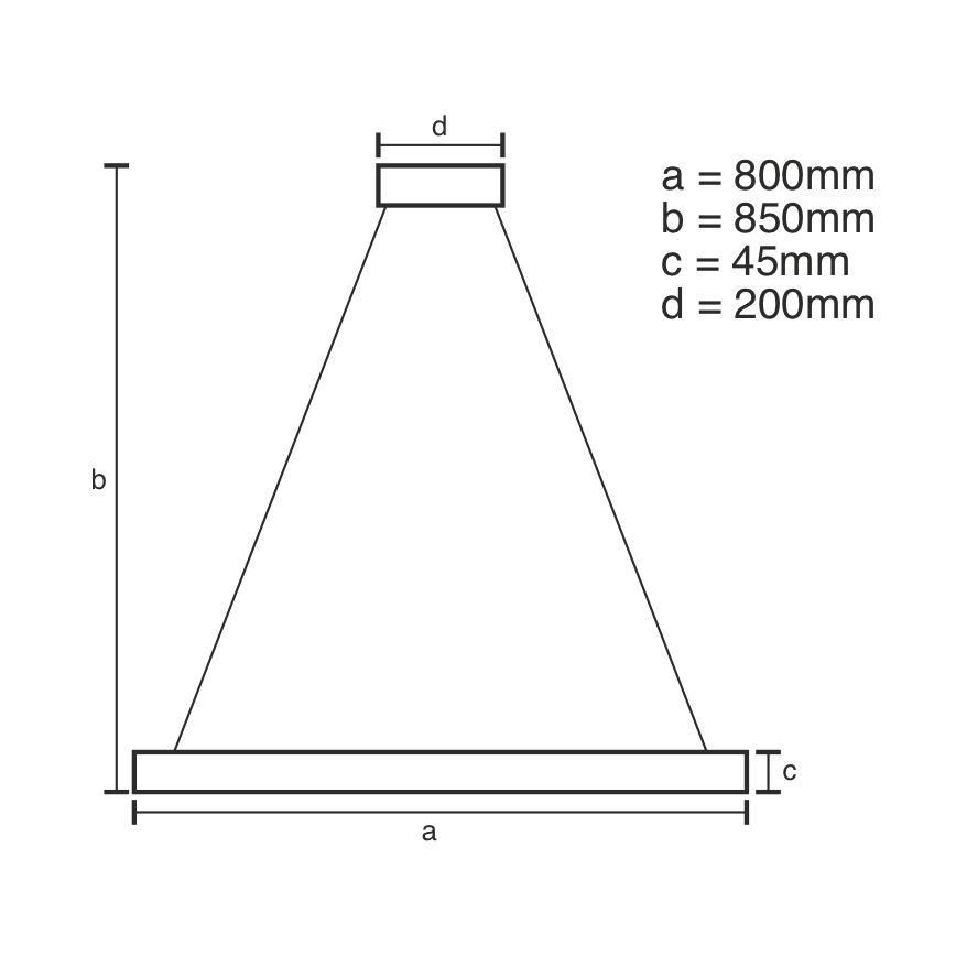 LED Żyrandol ściemnialny na lince LED/100W/230V 3000-6500K śr. 80 cm + zdalne sterowanie