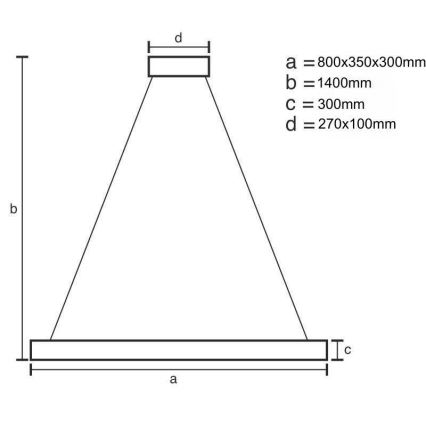 LED Ściemnialny żyrandol kryształowy na lince LED/100W/230V 3000-6500K złoty + pilot zdalnego sterowania